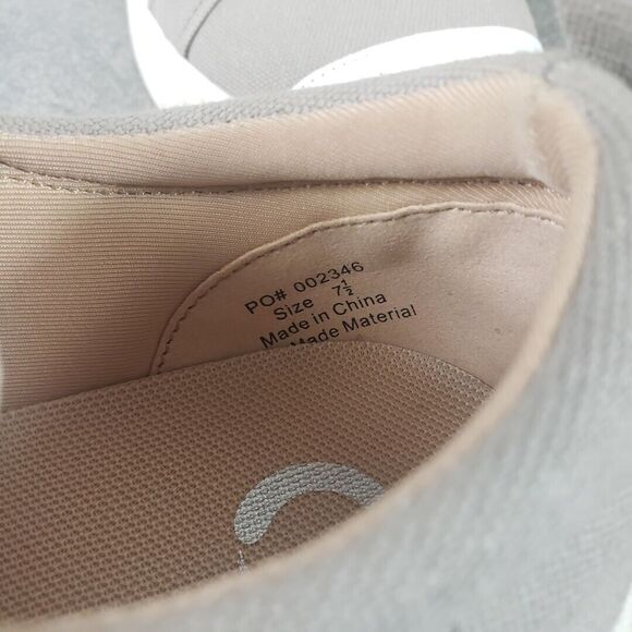 Journee Collection Lace Up Sneakers Womens 7.5 M Gray Padded Comfort Shoes Lynz - Picture 9 of 11